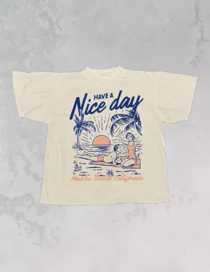 Have a Nice Day Oversized T-shirt
