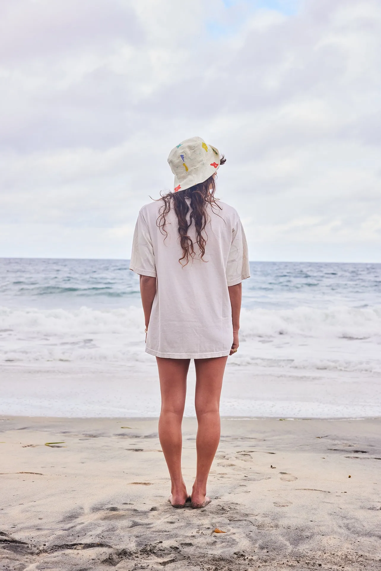 Hibiscus Tee Off White