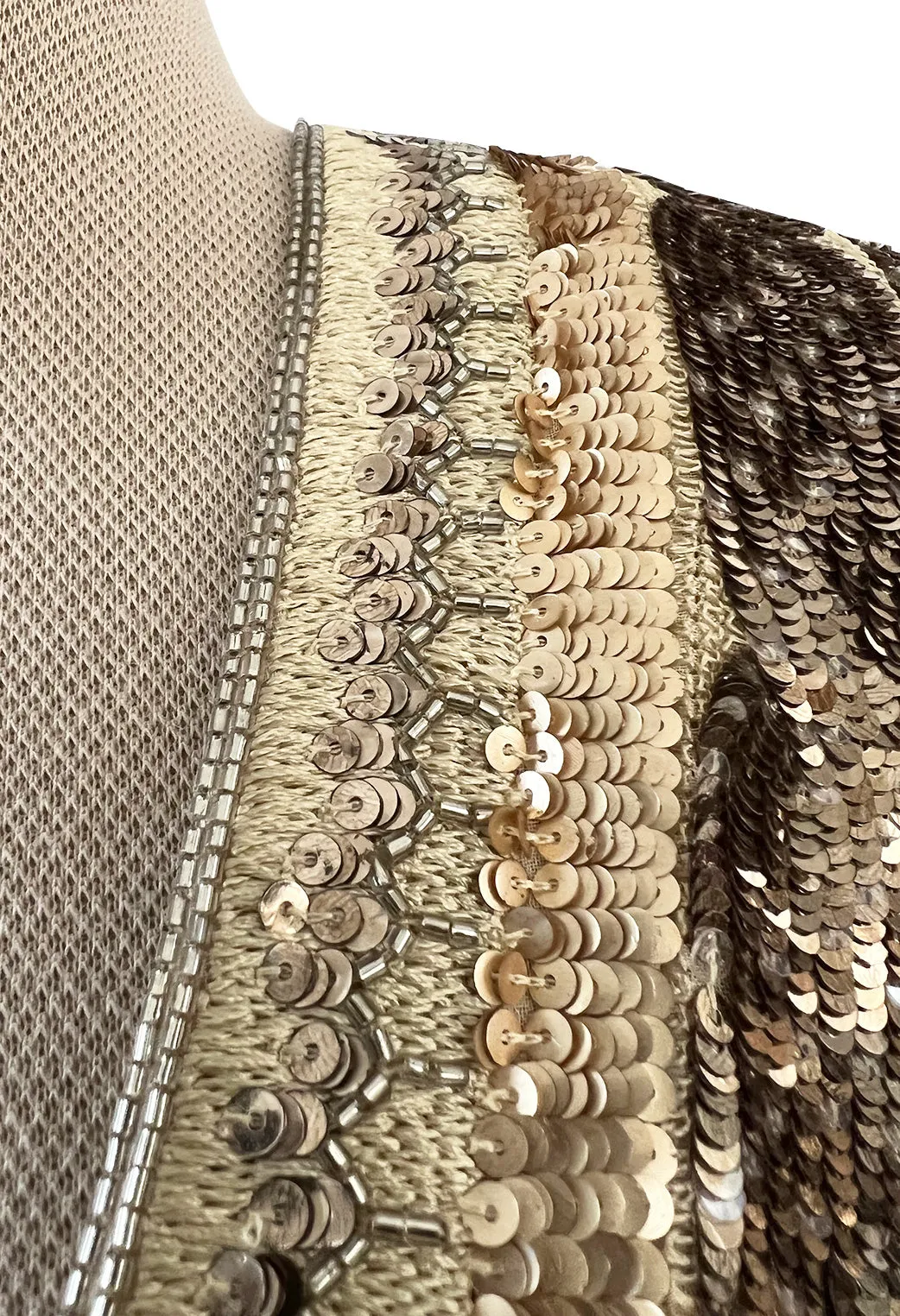 Highly Documented Fall 2006 Gucci by Frida Giannini Runway Gold Sequin Mini Dress