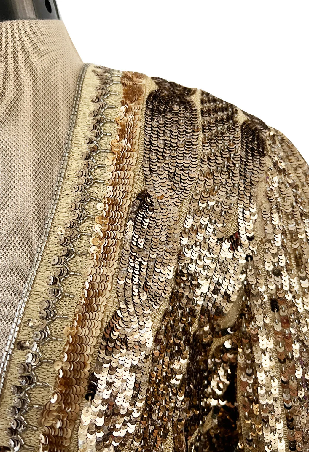 Highly Documented Fall 2006 Gucci by Frida Giannini Runway Gold Sequin Mini Dress
