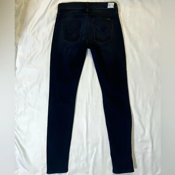 Hudson Nico Midrise Super Skinny Dark Wash Jeans