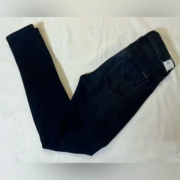 Hudson Nico Midrise Super Skinny Dark Wash Jeans