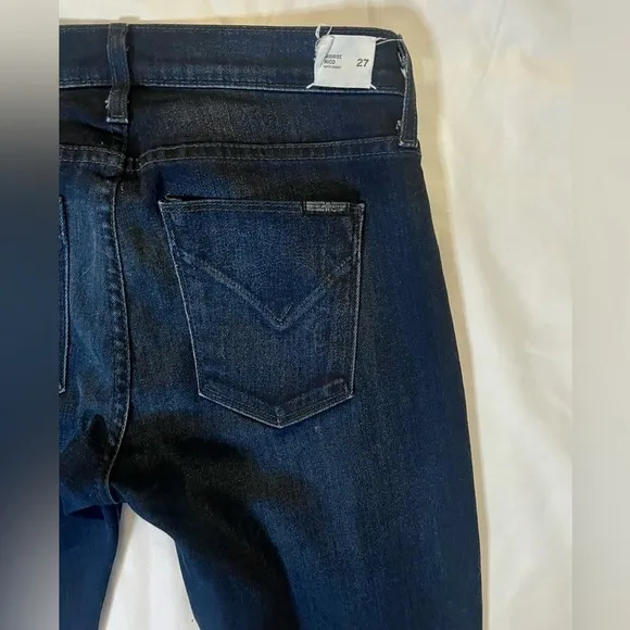 Hudson Nico Midrise Super Skinny Dark Wash Jeans
