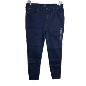 J. Crew Dark Wash 9&quot; Mid Rise Signature Stretch  Skinny Jeans, NWT, Size 33