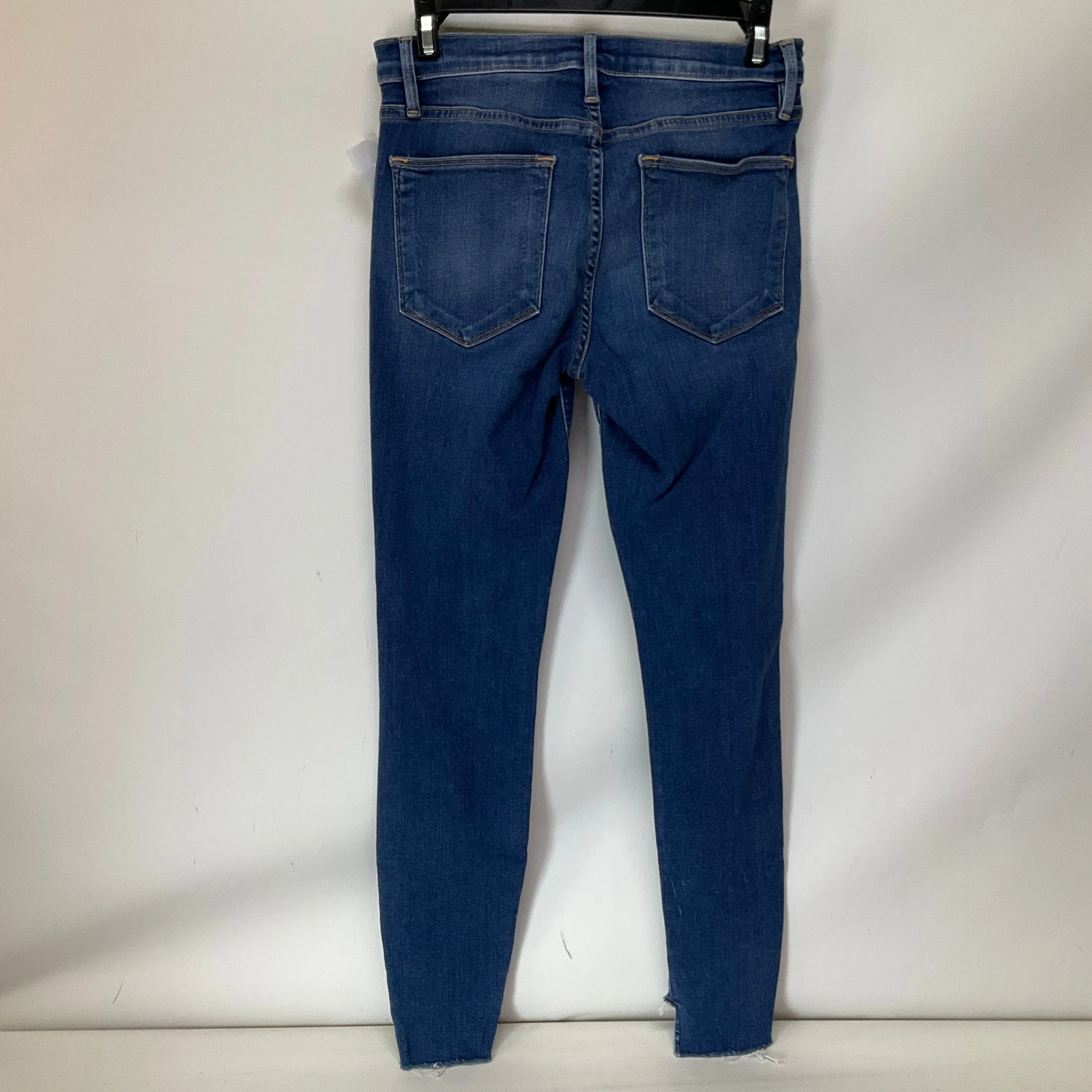 Jeans Skinny By Frame In Blue Denim, Size: 2