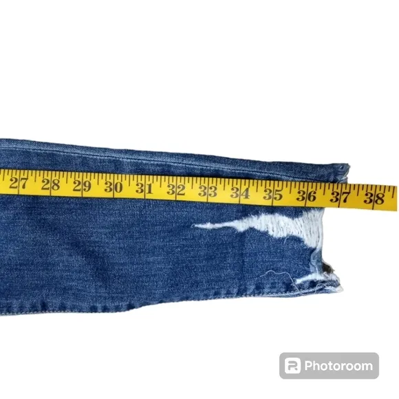 Joe's Jeans Ripped Distressed Skinny Fit Ankle Shark Bite Hem  S…