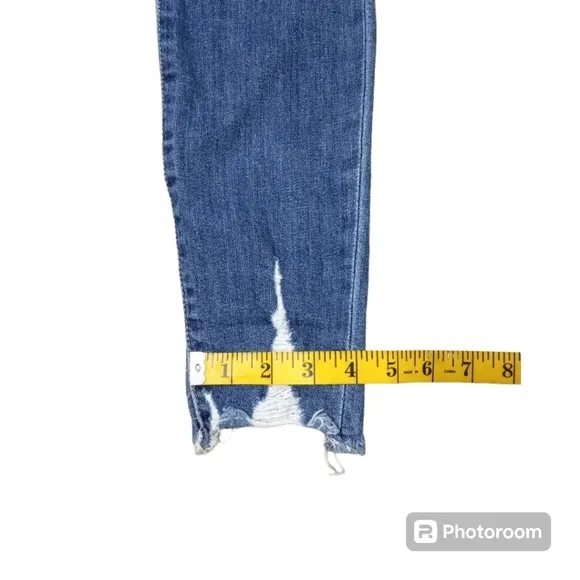 Joe's Jeans Ripped Distressed Skinny Fit Ankle Shark Bite Hem  S…