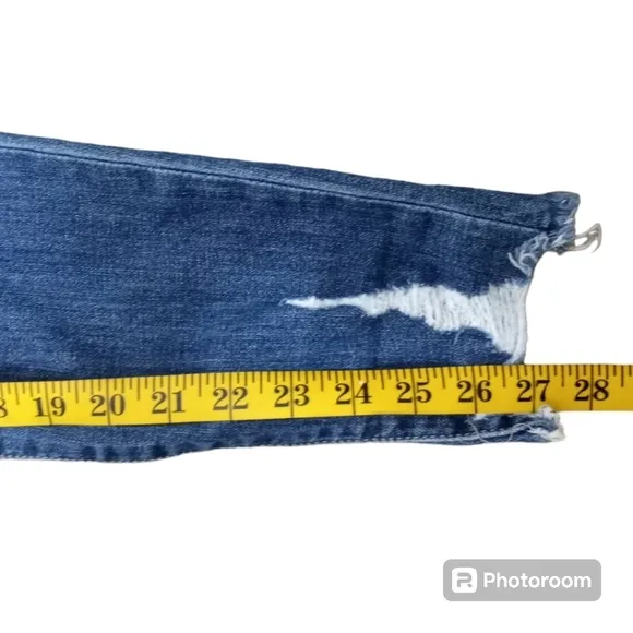 Joe's Jeans Ripped Distressed Skinny Fit Ankle Shark Bite Hem  S…