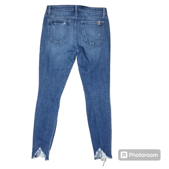 Joe's Jeans Ripped Distressed Skinny Fit Ankle Shark Bite Hem  S…