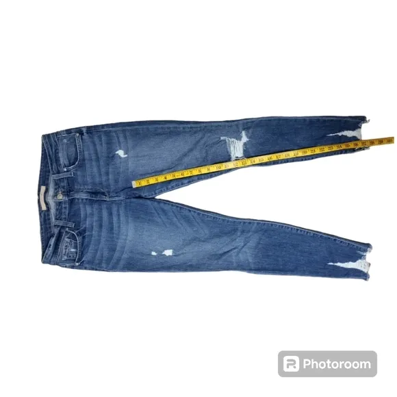 Joe's Jeans Ripped Distressed Skinny Fit Ankle Shark Bite Hem  S…