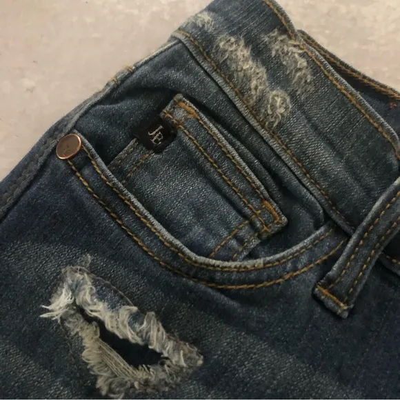 Judy Blue Los Angeles Patch Destroy Skinny Fit Jeans 1/25 NWT