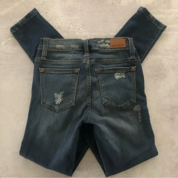 Judy Blue Los Angeles Patch Destroy Skinny Fit Jeans 1/25 NWT