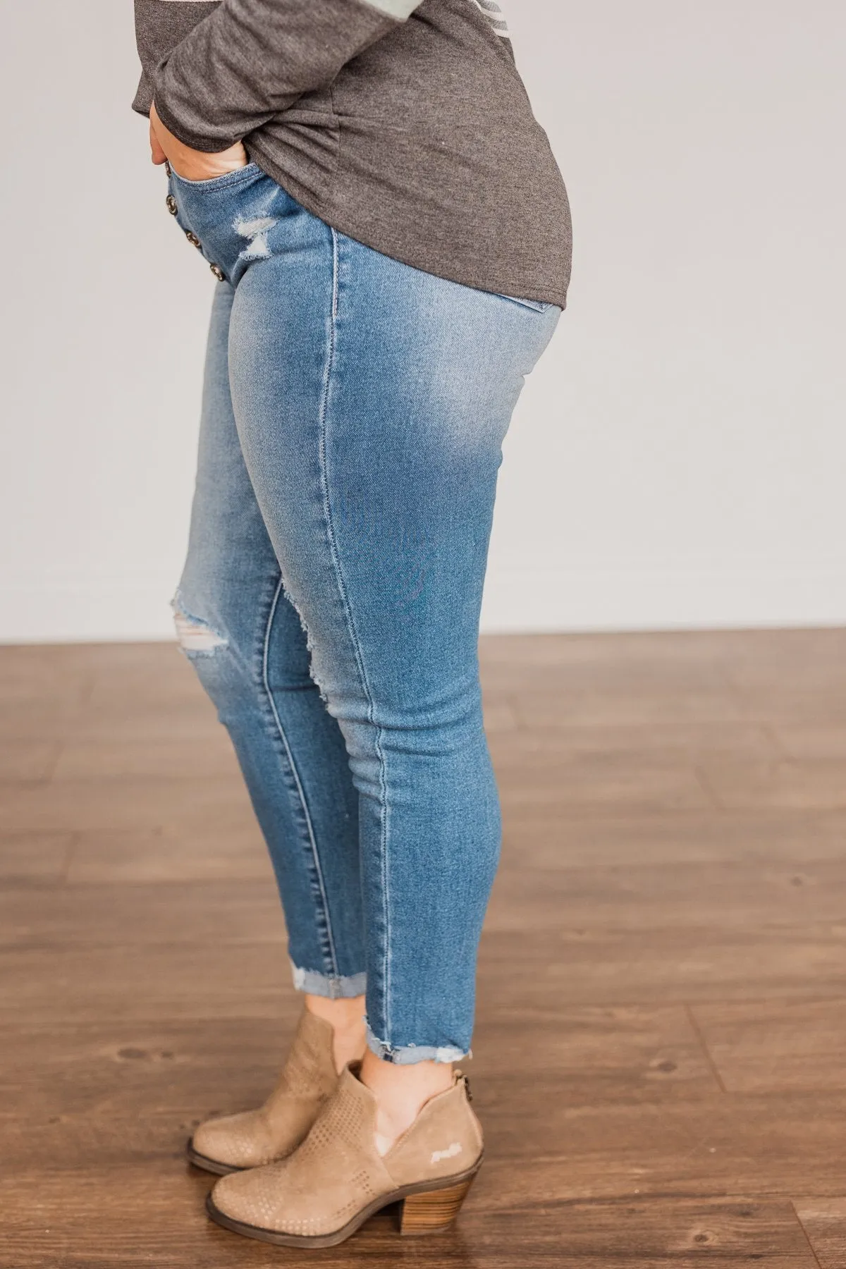 KanCan High Rise Skinny Ankle- Tabitha Wash