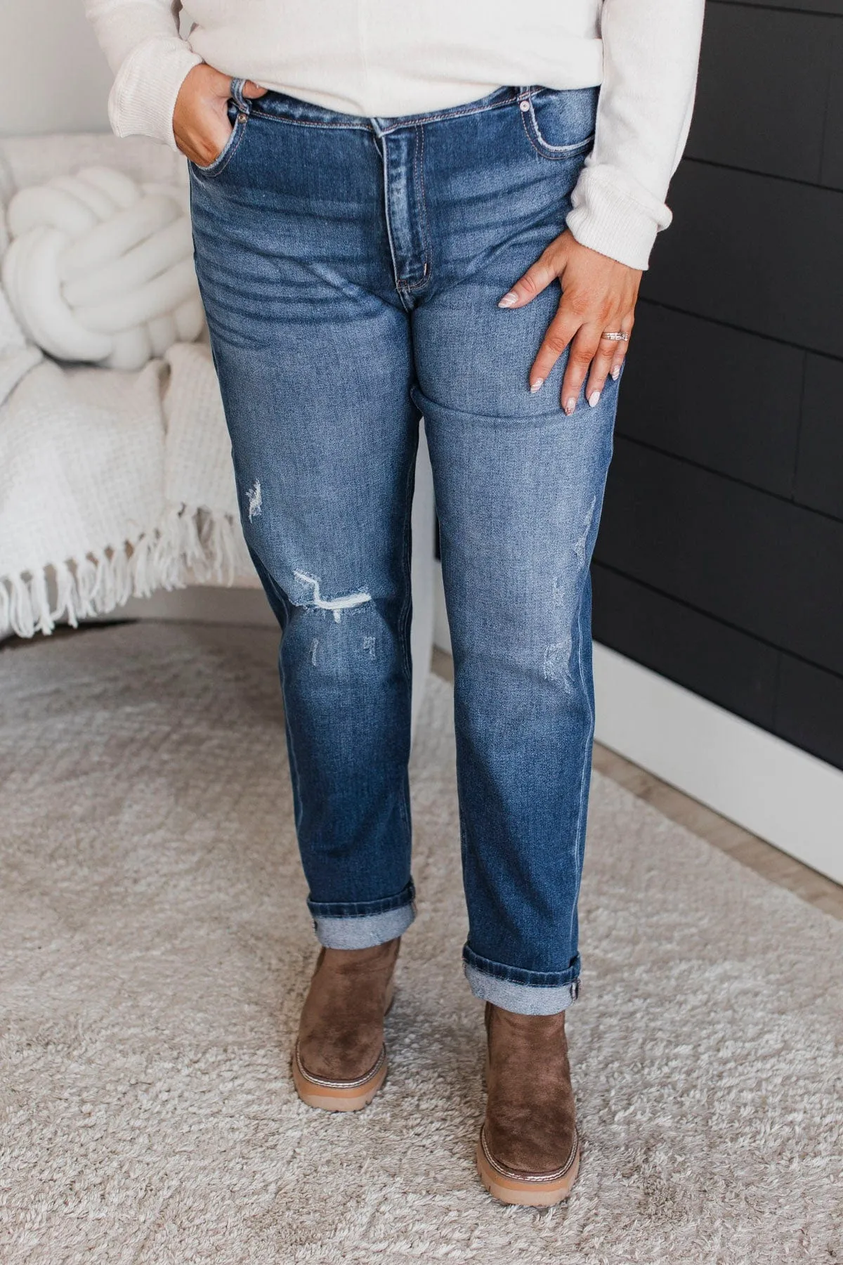 KanCan Skinny Straight Jeans- Posey Wash