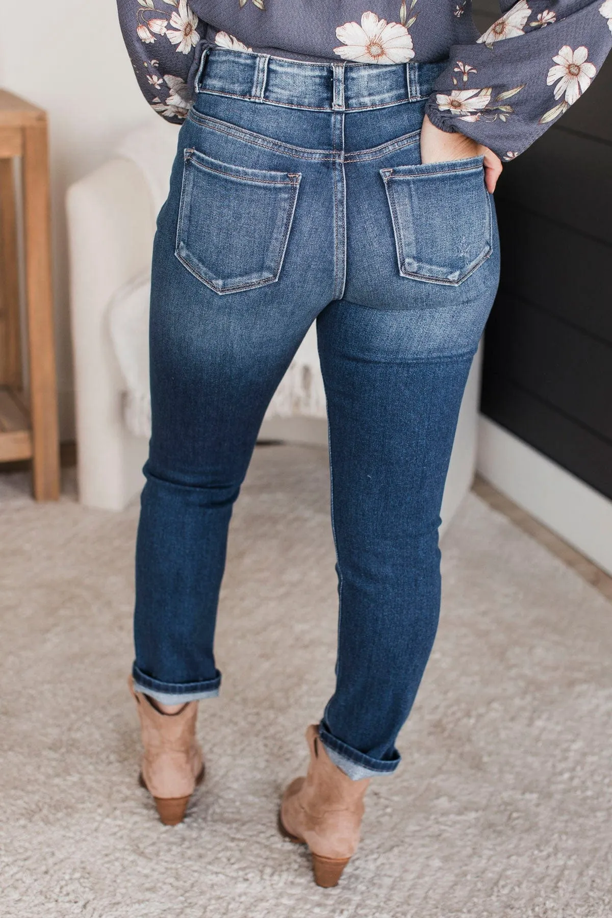 KanCan Skinny Straight Jeans- Posey Wash