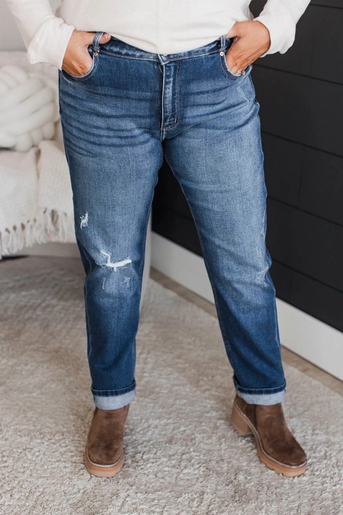 KanCan Skinny Straight Jeans- Posey Wash