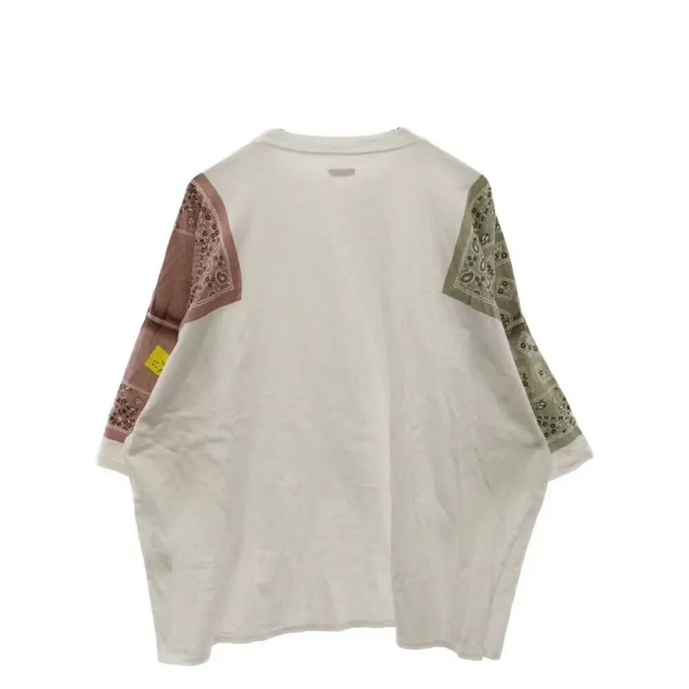 Kapital "Oversized Bandana-Print" T-Shirt Green/Brown