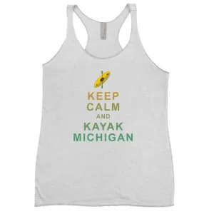 Keep Calm and Kayak Michigan - Women's Tank Top