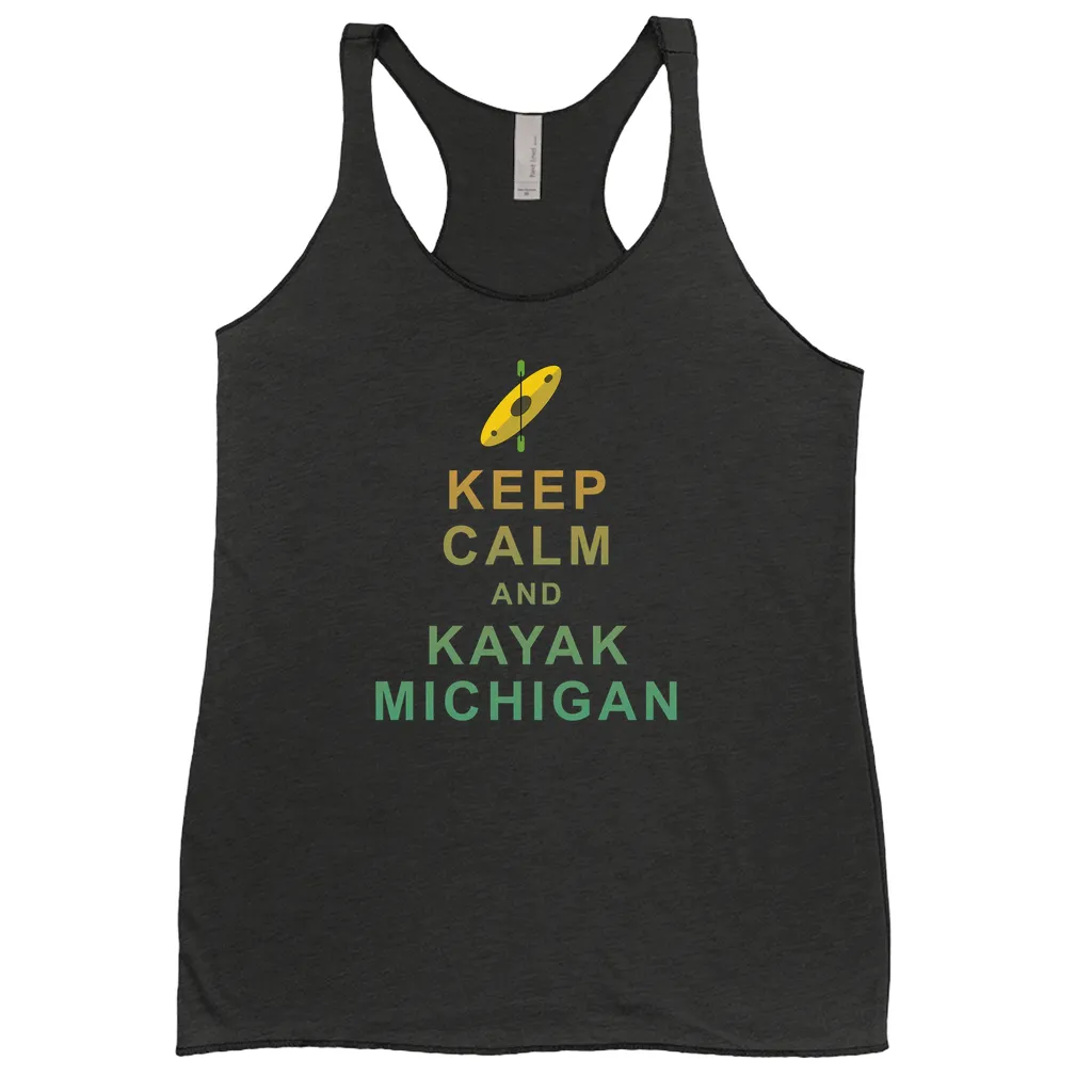 Keep Calm and Kayak Michigan - Women's Tank Top