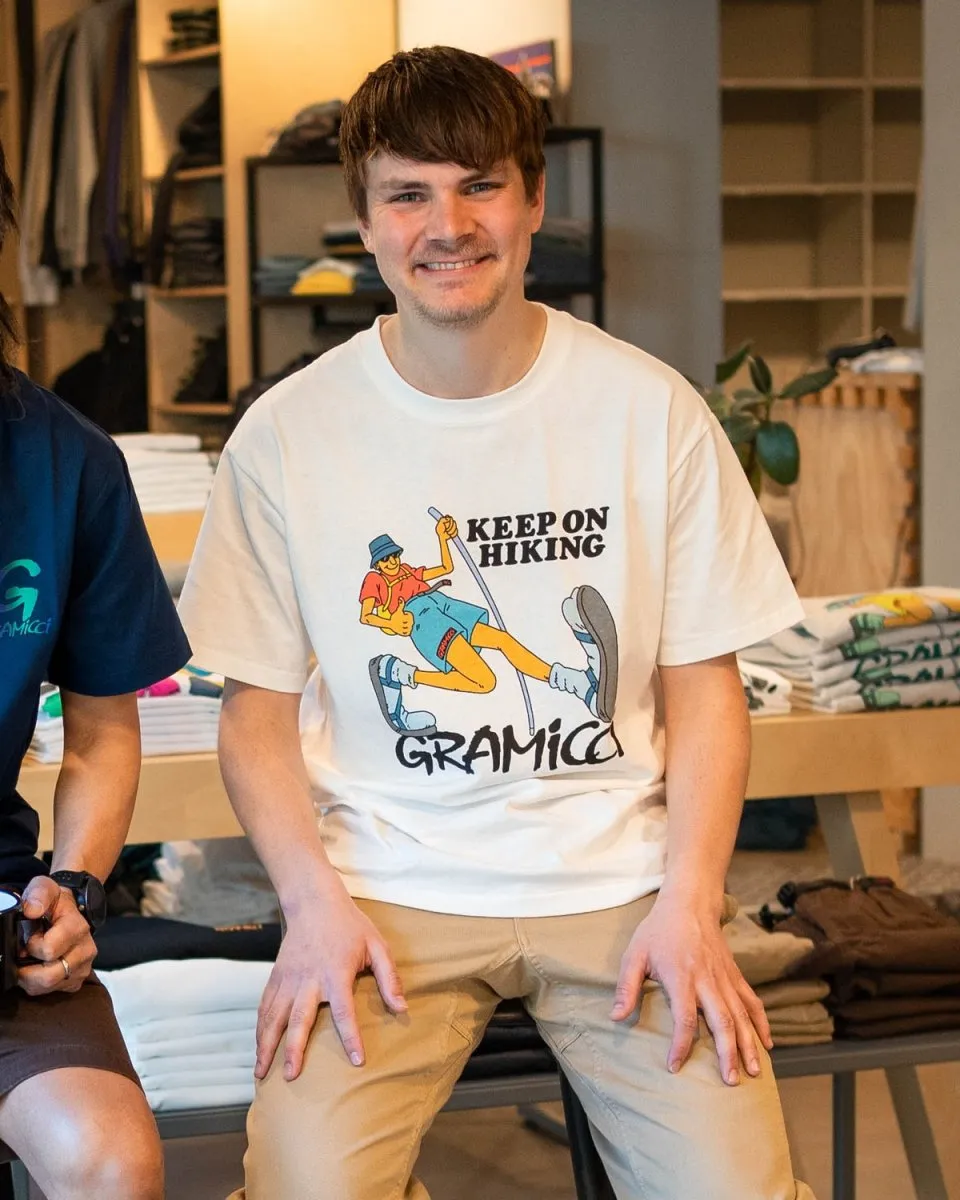 Keep On Hiking Tee - White