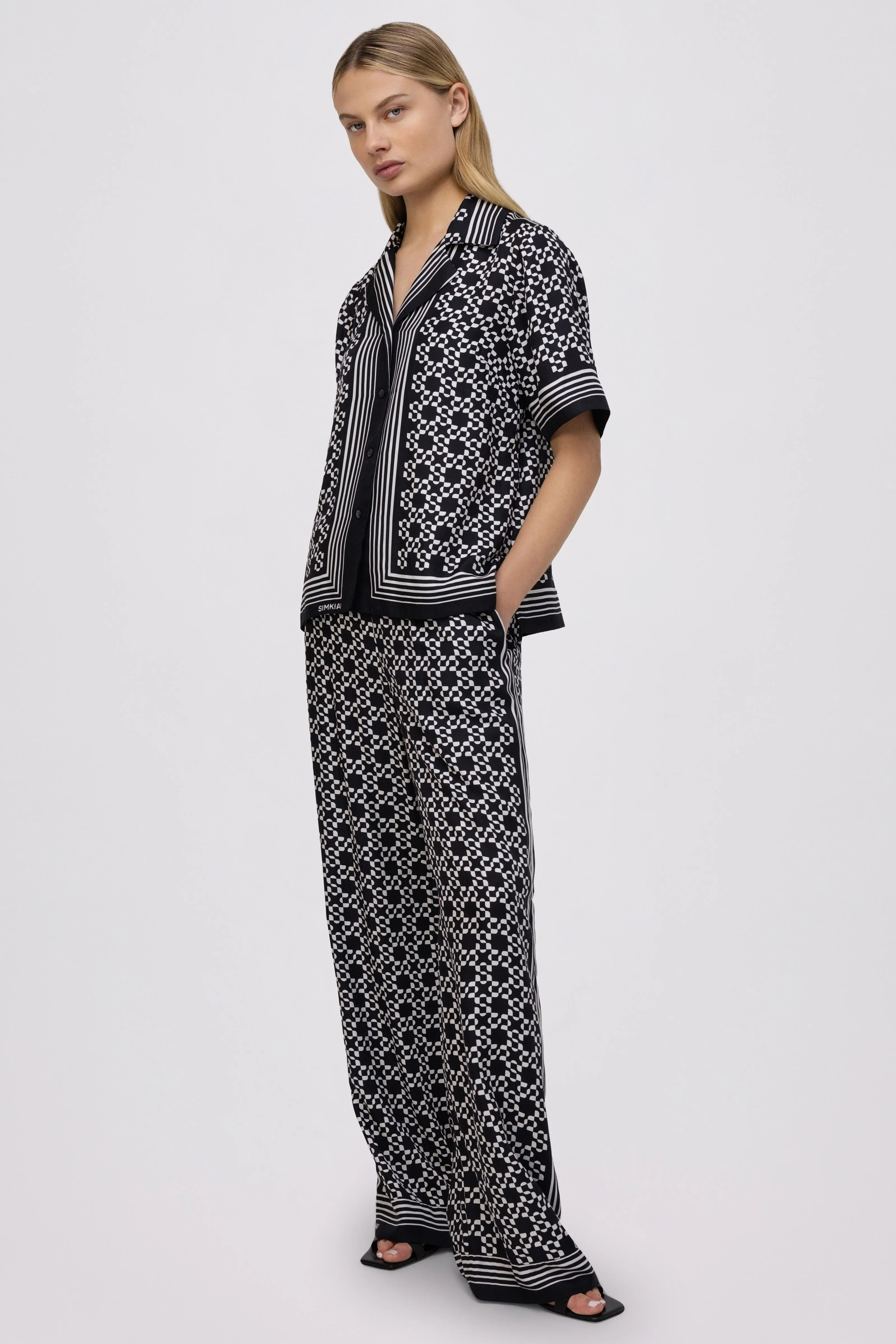Koda Button Down Shirt in Black