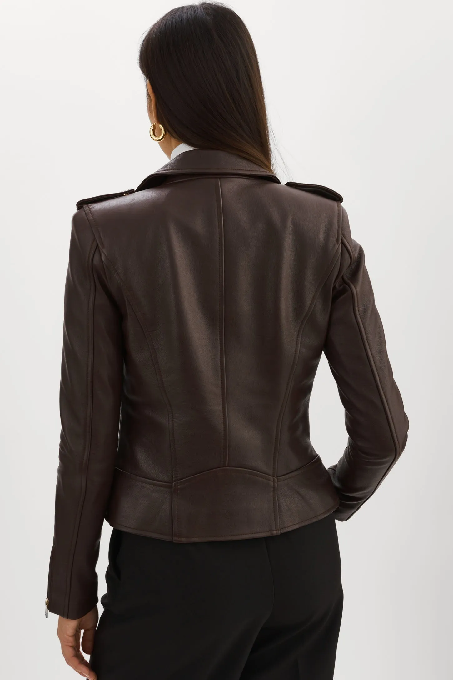 Lamarque Mellie Leather Biker Jacket