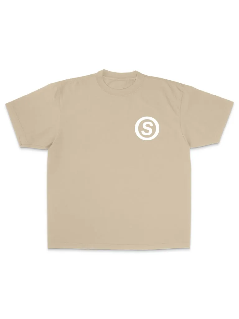 Life Is What You Make It Oversized Tee - Oatmeal