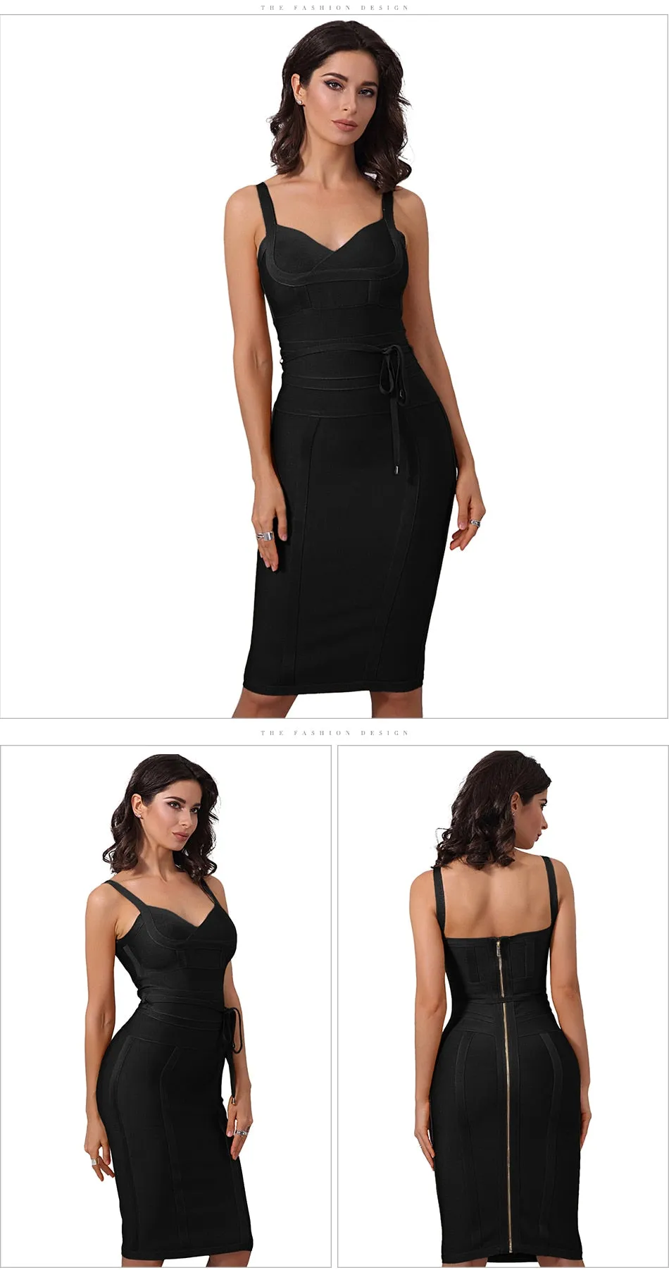 Lilly Sable Bodycon Bandage Dress