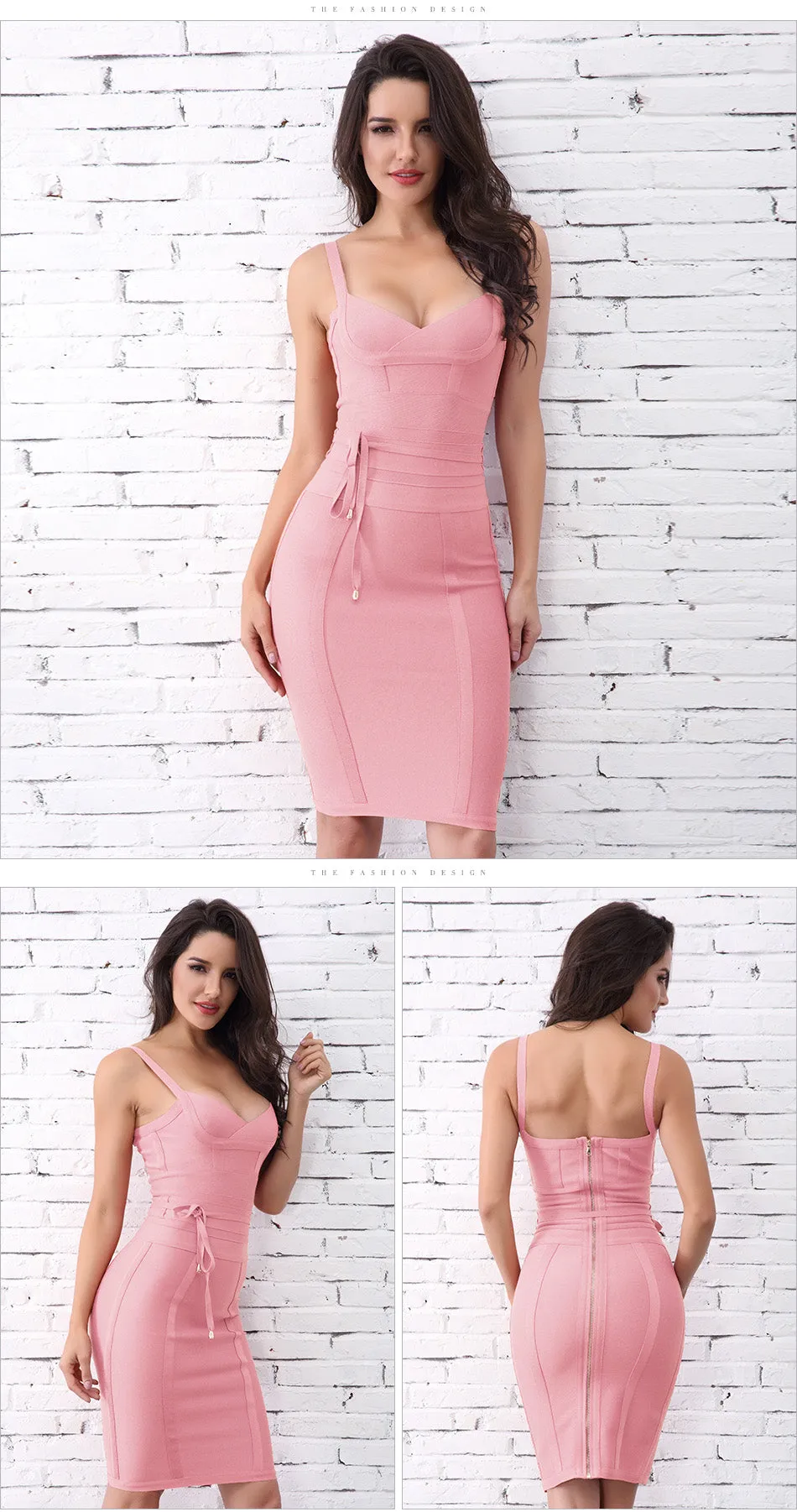Lilly Sable Bodycon Bandage Dress