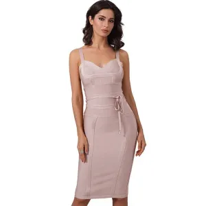 Lilly Sable Bodycon Bandage Dress