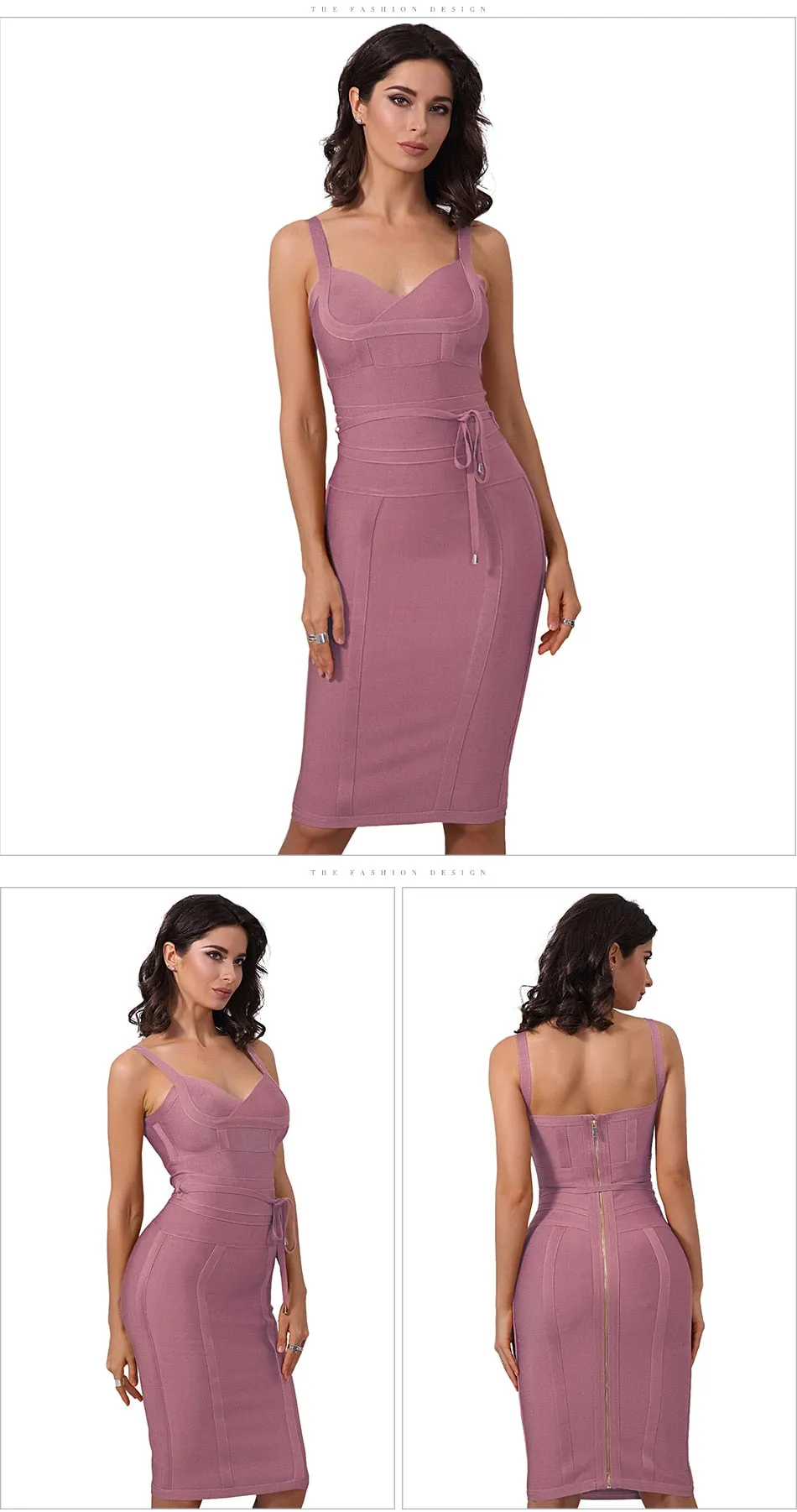 Lilly Sable Bodycon Bandage Dress