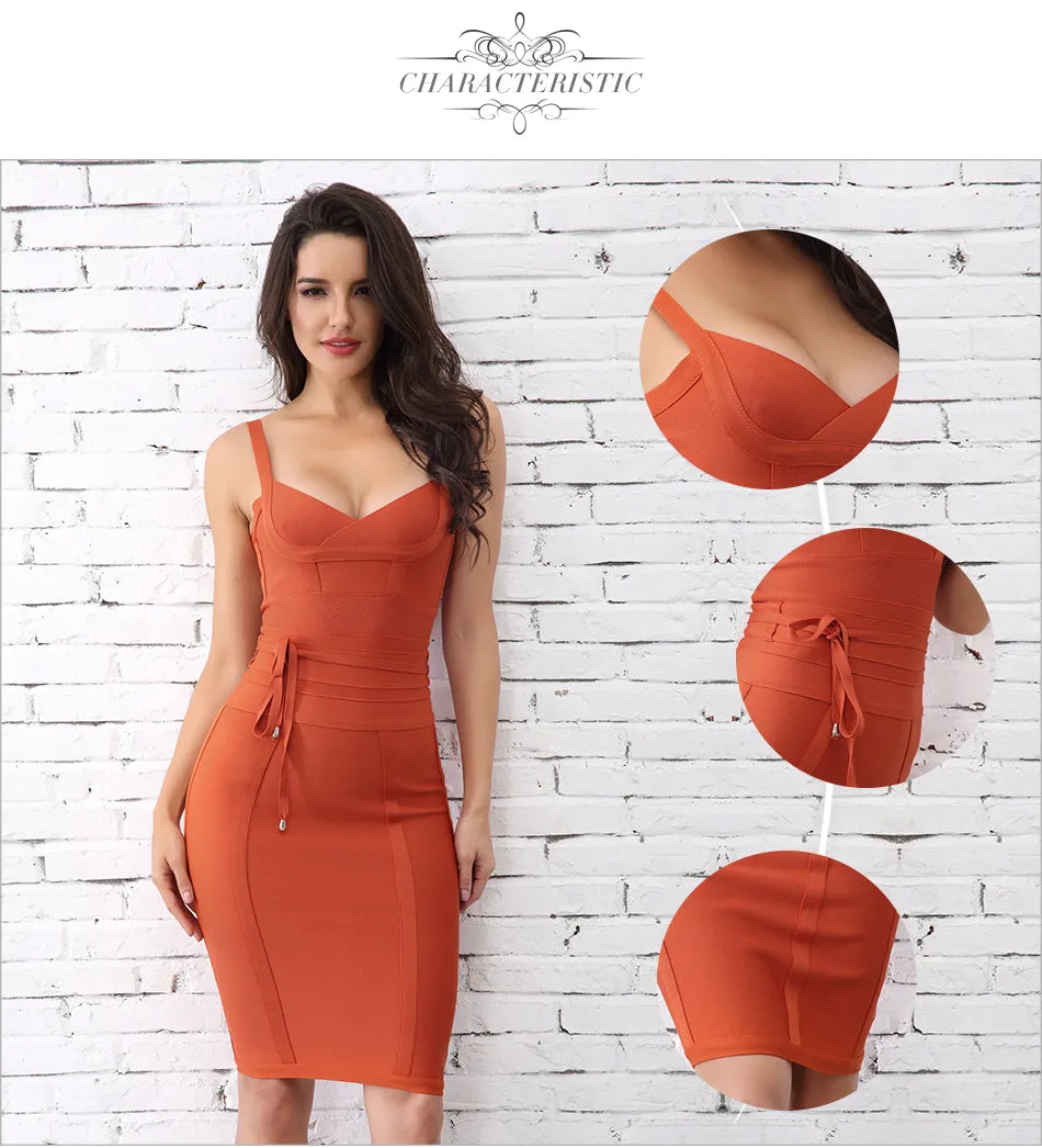 Lilly Sable Bodycon Bandage Dress