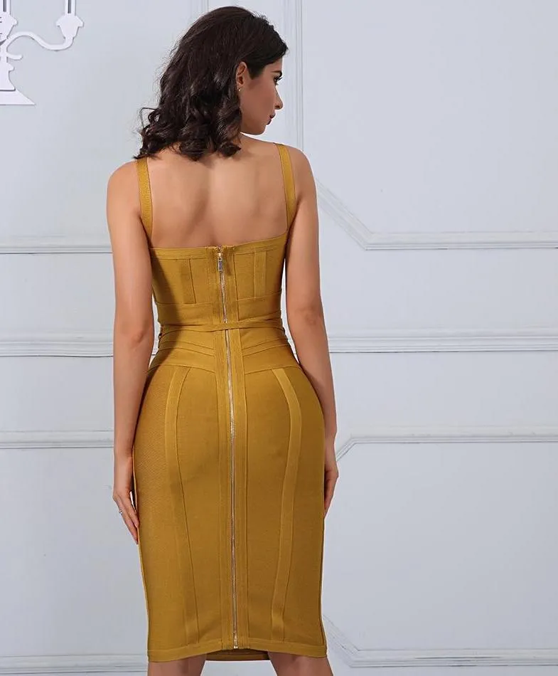 Lilly Sable Bodycon Bandage Dress