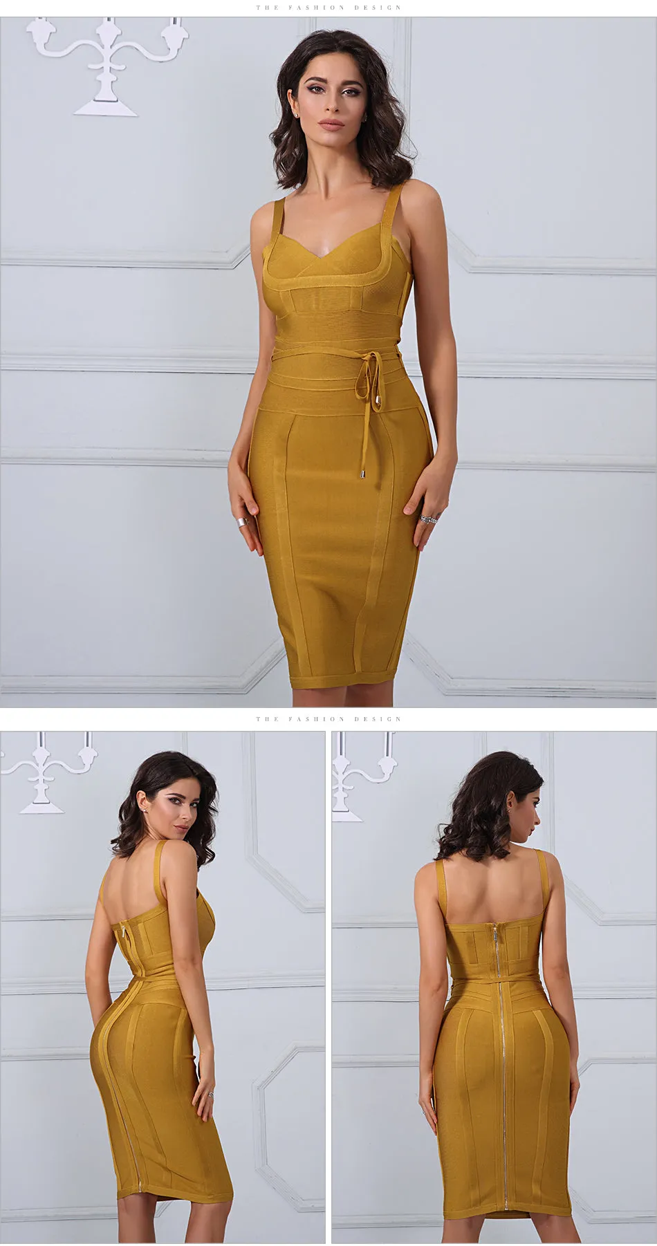 Lilly Sable Bodycon Bandage Dress