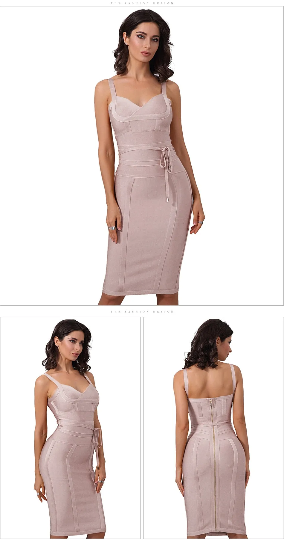 Lilly Sable Bodycon Bandage Dress