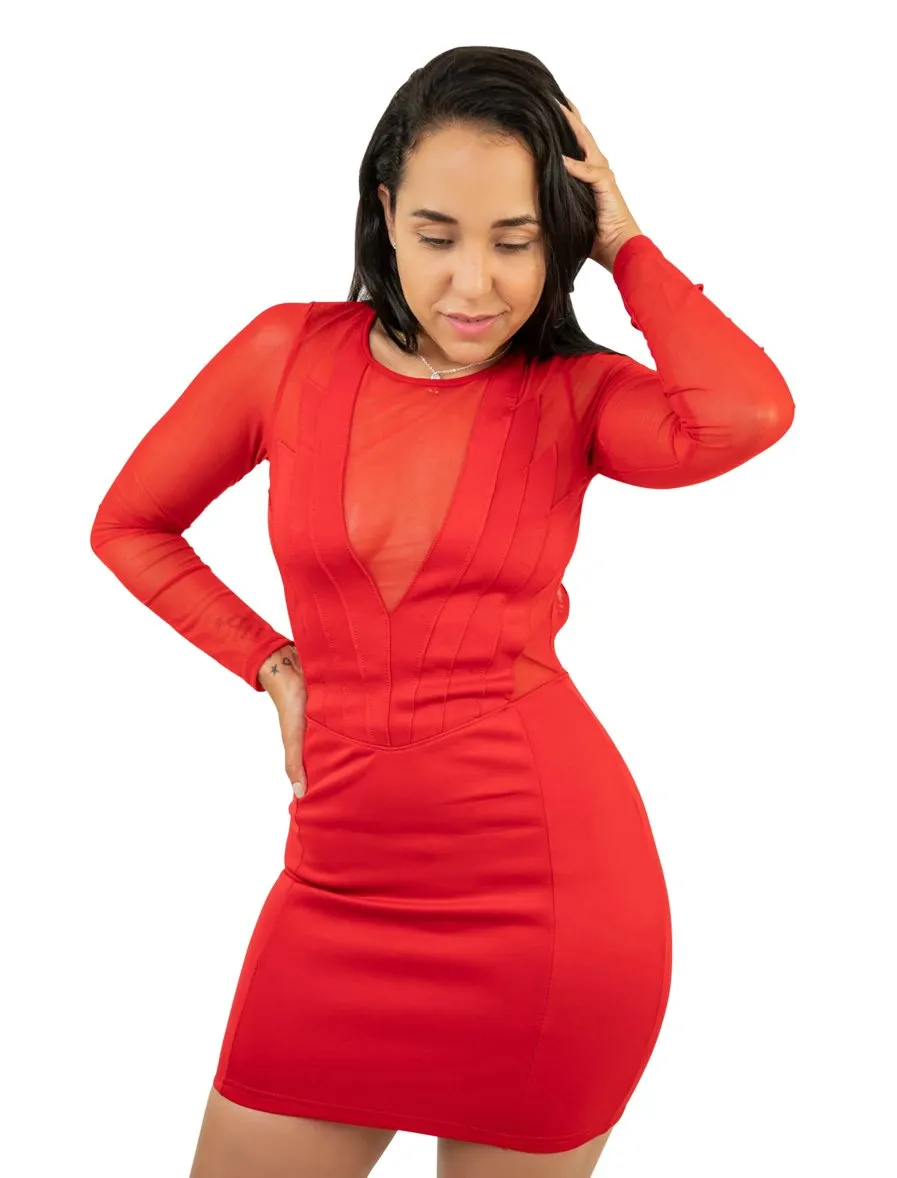 Long Sleeve Bodycon Mini Dress