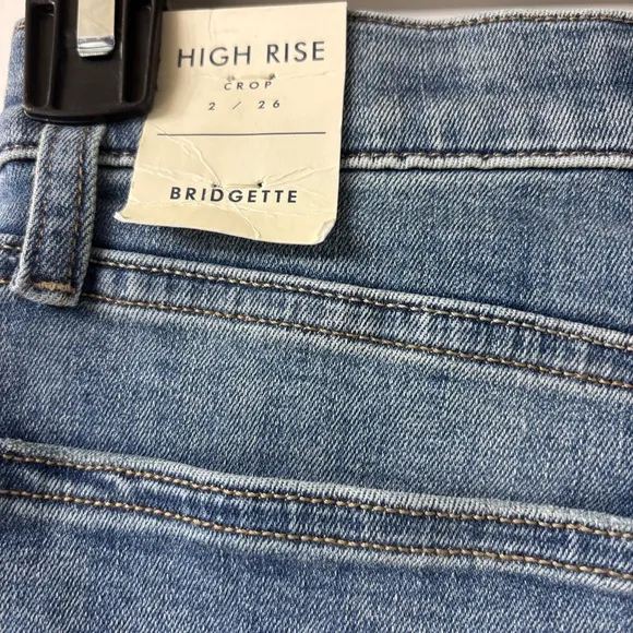 Lucky Brand Bridgette High Rise Raw AnkleCrop Skinny Jeans, Women’s Size 2/26