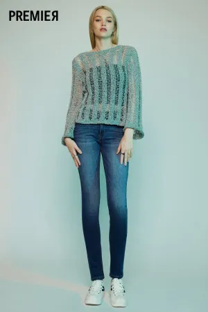 Luna Premier Mid Rise Super Skinny Jeans