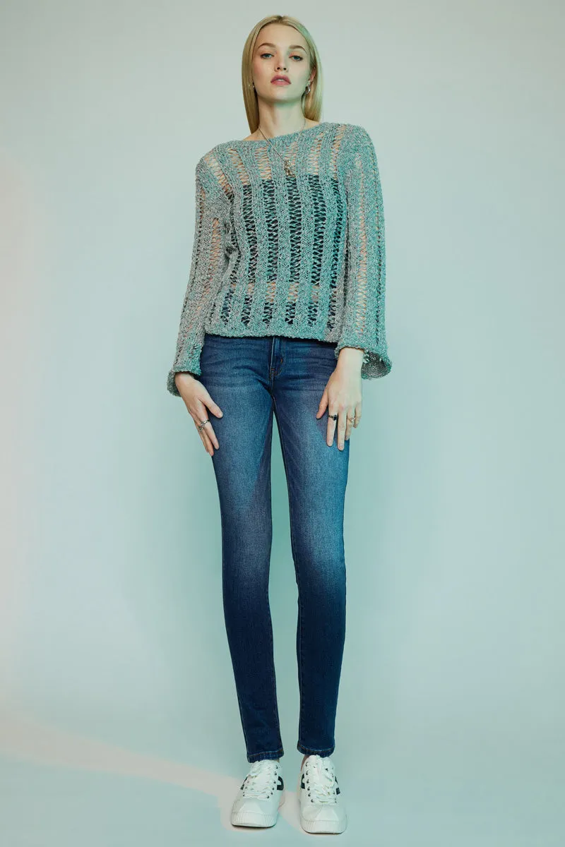 Luna Premier Mid Rise Super Skinny Jeans