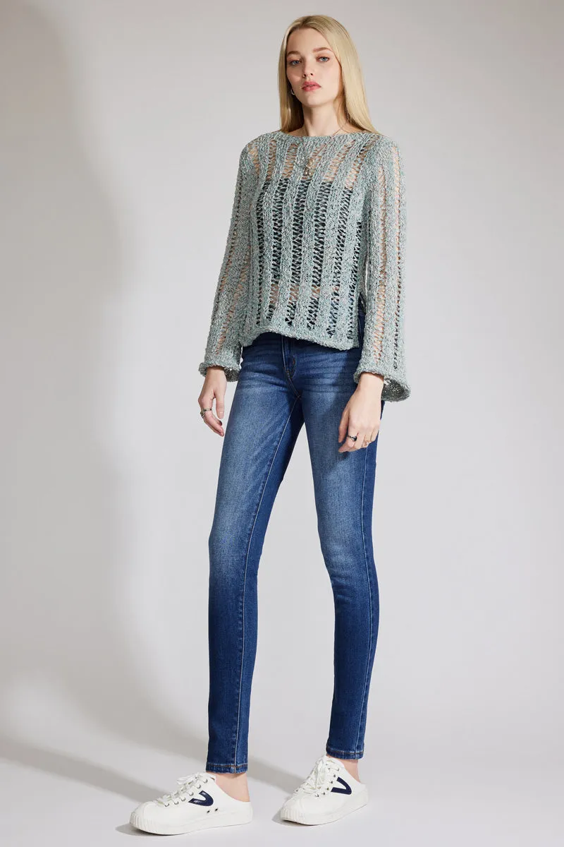 Luna Premier Mid Rise Super Skinny Jeans