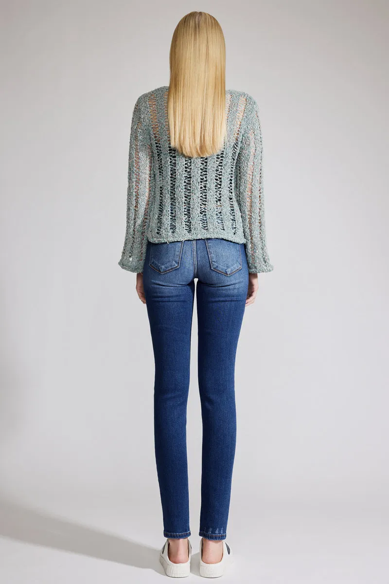 Luna Premier Mid Rise Super Skinny Jeans