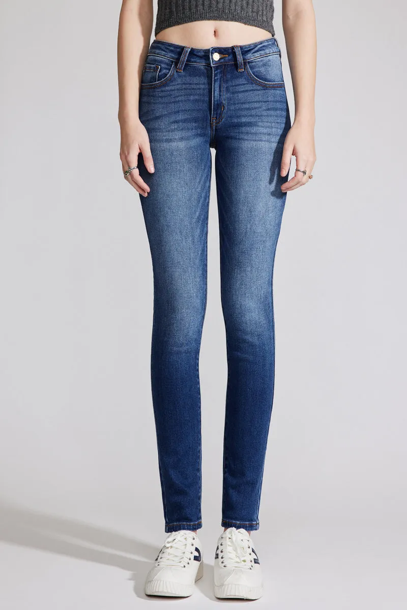 Luna Premier Mid Rise Super Skinny Jeans