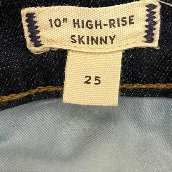 Madewell 10” High Rise Skinny Jeans Size 25 in Lucille Wash