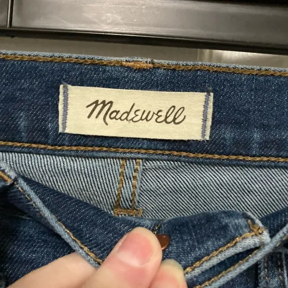 Madewell 10” High Rise Skinny Kingston Wash Denim Jeans