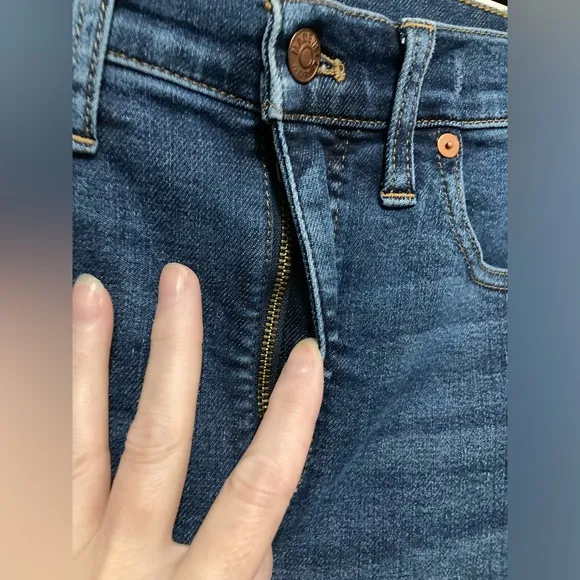 Madewell 10” High Rise Skinny Kingston Wash Denim Jeans