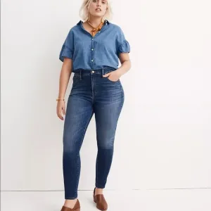 Madewell 10” High Rose Skinny Jeans in Danny Wash