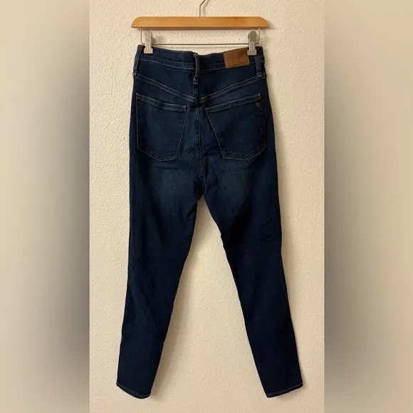 Madewell 10&quot; High-Rise Skinny Jeans dark wash size 28