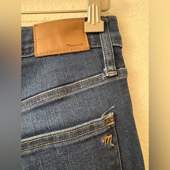 Madewell 10&quot; High-Rise Skinny Jeans dark wash size 28