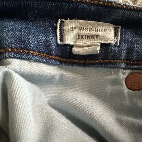 Madewell 9” High Rise Skinny Jeans Size 26