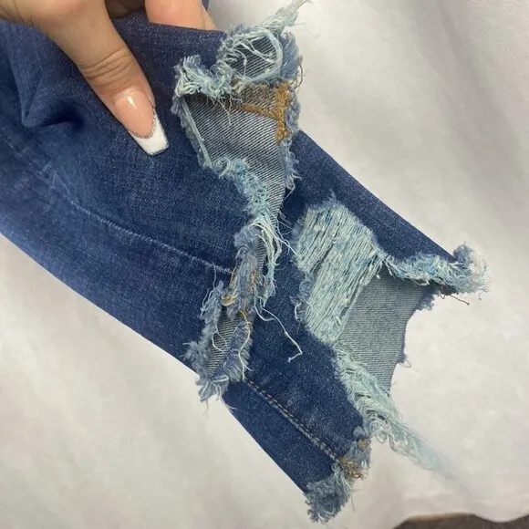 Madewell 9&quot; High-Rise Skinny Jeans: Destructed Edition